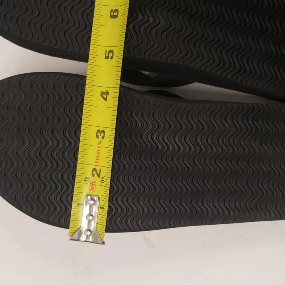BYLT‎ premium basics Black flip flops size 10 New